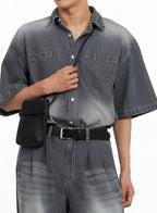 Danorn | Men's Everyday Black Shoulder Bag