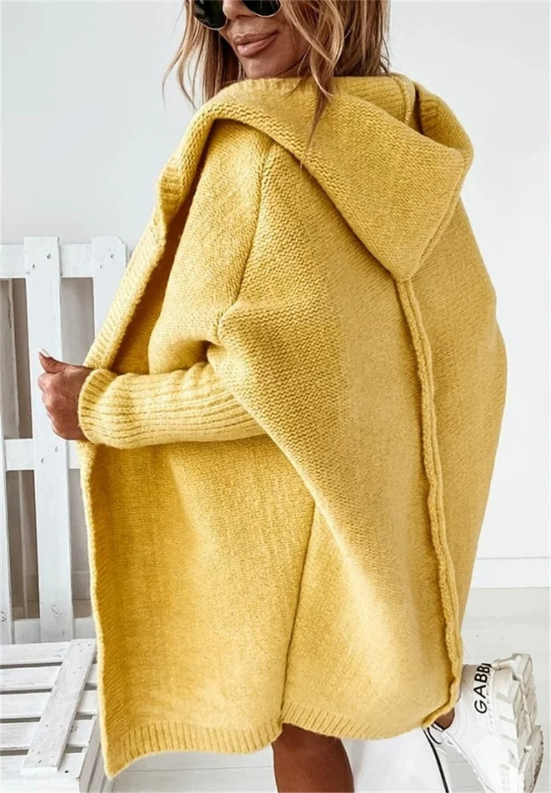Women's Hooded Cardigan | Relaxed Open Cut