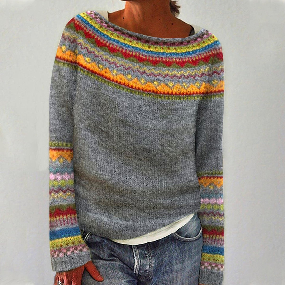 Women's Knitted Jumper | Vintage Design & Warm