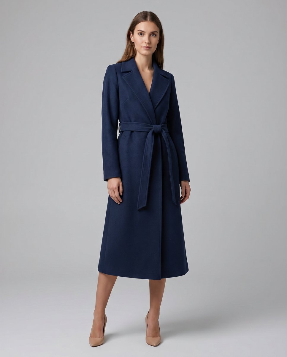 Women's Trench Coat | Belted Waist & Timeless Elegance