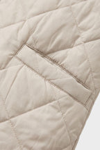 Women's Quilted Jacket | Ribbed Collar