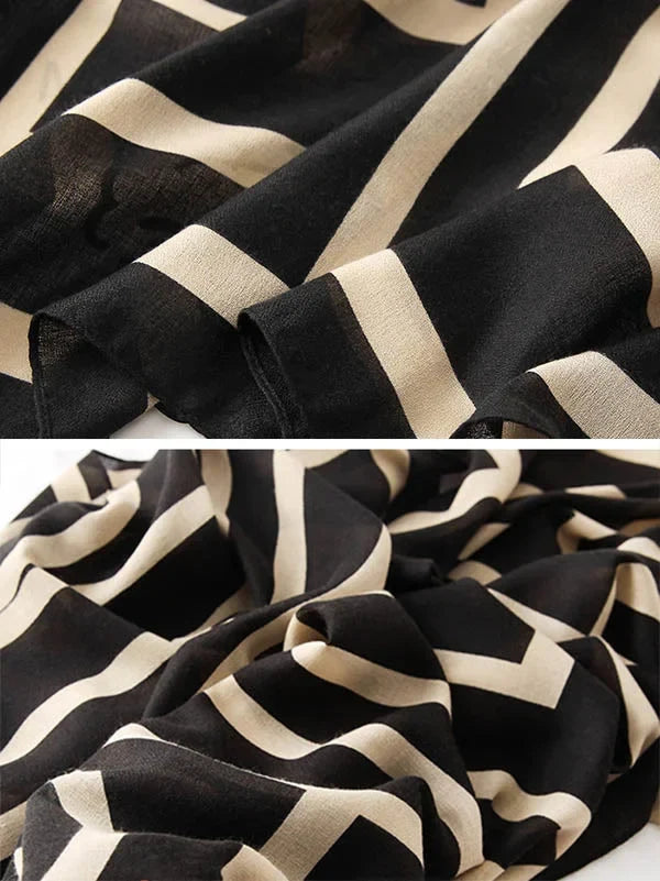 Madison | Printed Sun-Protective Silk Scarf
