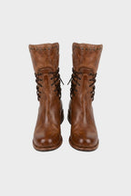 Women's Combat Boots | Studded Trim