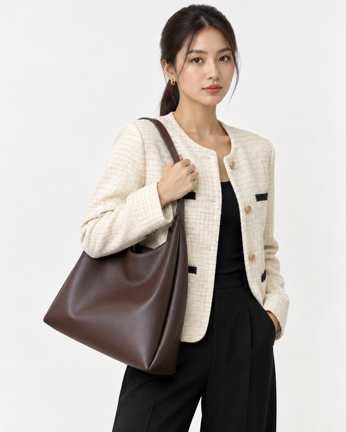 Whitney | Large Capacity Women's Bucket Shoulder Bag