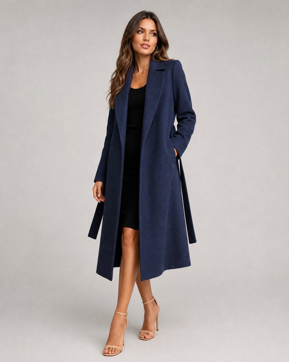 Women's Trench Coat | Belted Waist & Timeless Elegance