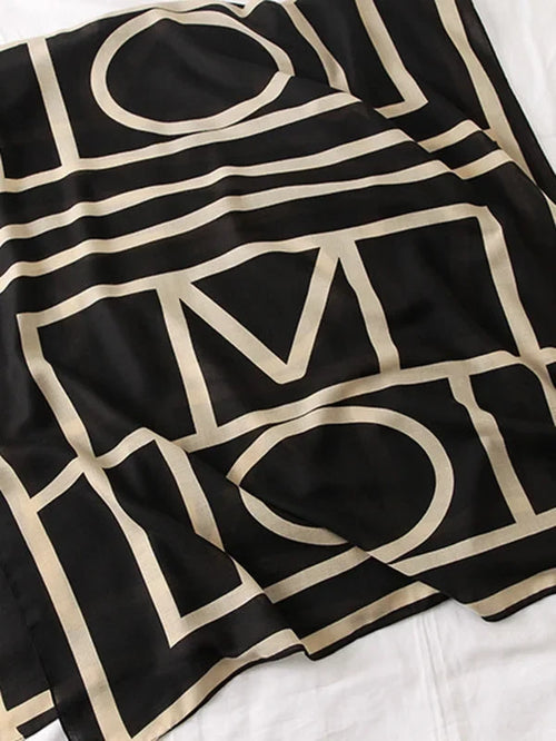 Madison | Printed Sun-Protective Silk Scarf