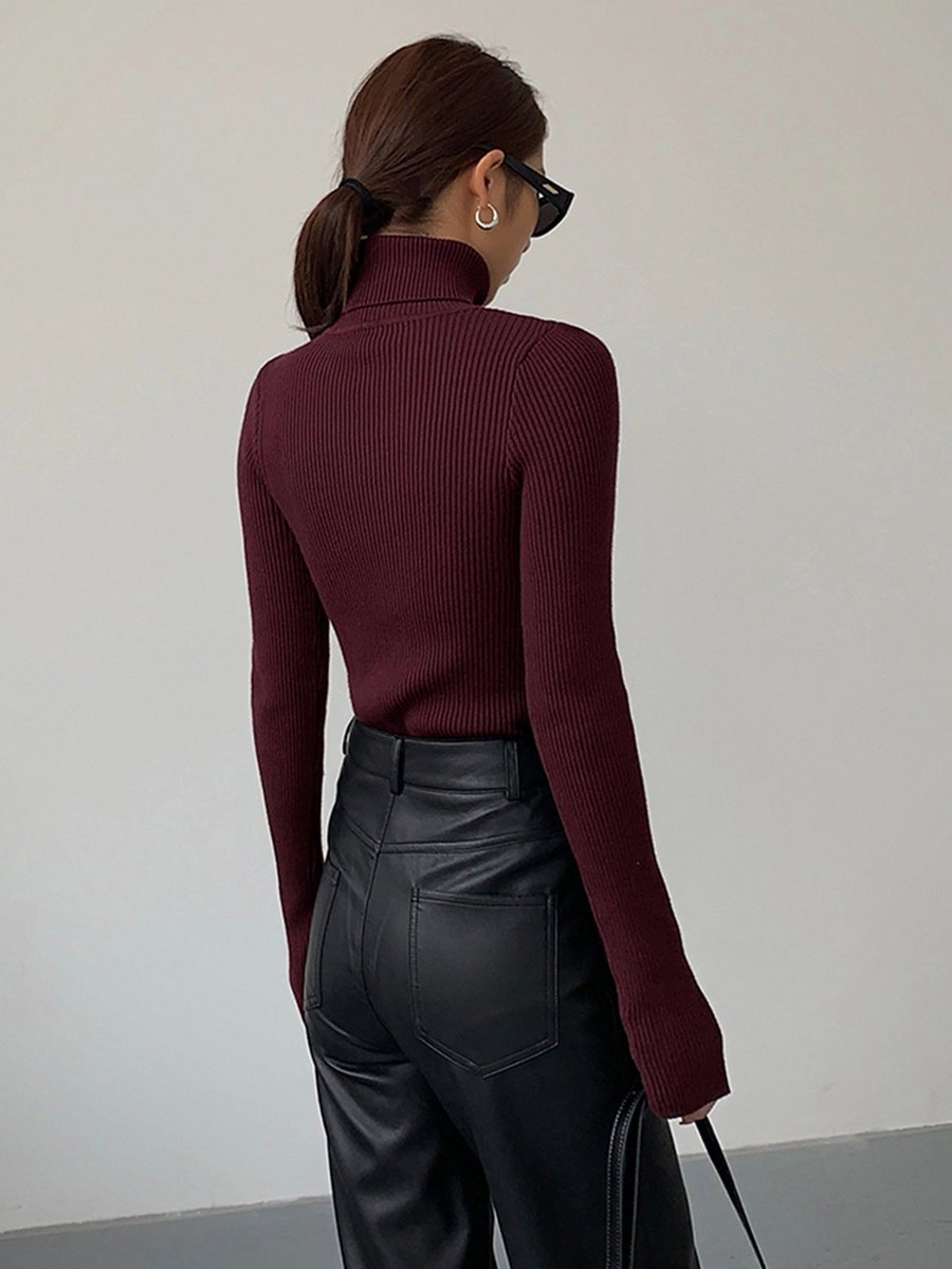 Women's Roll Neck Jumper | Ribbed & Comfortable