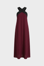 Women's Halter Maxi Dress | Sleeveless