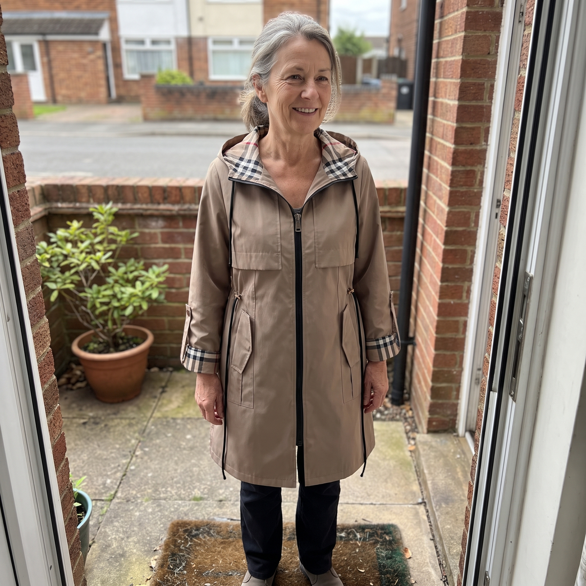 Women's Waterproof Jacket | Hooded with Drawstring Waist