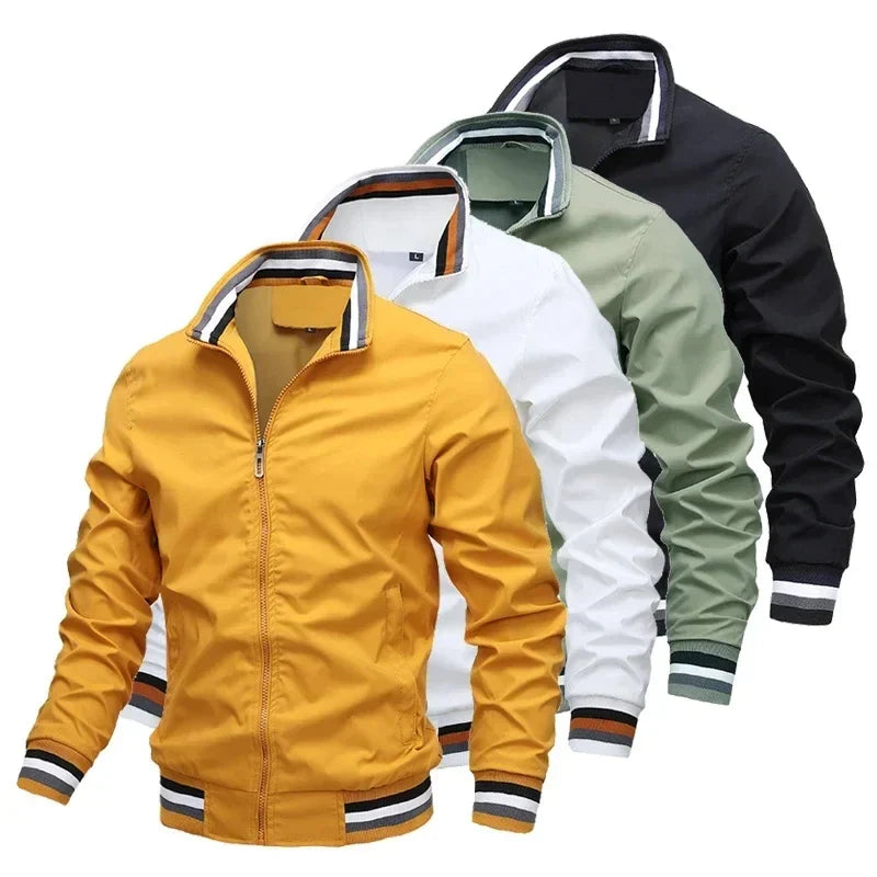 Men's Bomber Jacket | Stand Collar & Sporty