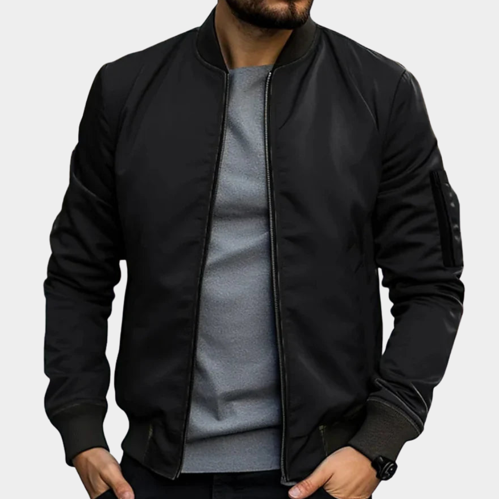 Men's Bomber Jacket | Wind-Resistant & Warm