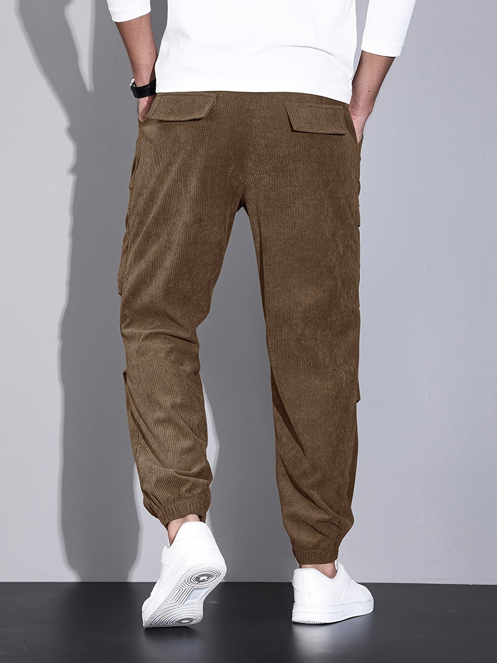 Men's Corduroy Trousers | Cargo Pockets & Comfortable Wear