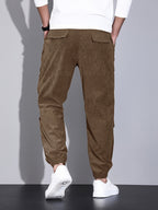 Men's Corduroy Trousers | Cargo Pockets & Comfortable Wear