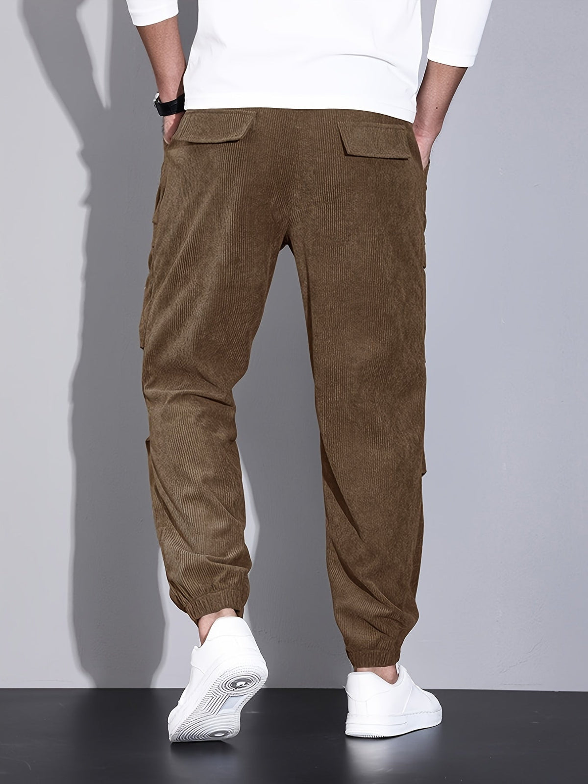 Men's Corduroy Trousers | Cargo Pockets & Comfortable Wear