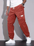 Men's Corduroy Trousers | Cargo Pockets & Comfortable Wear