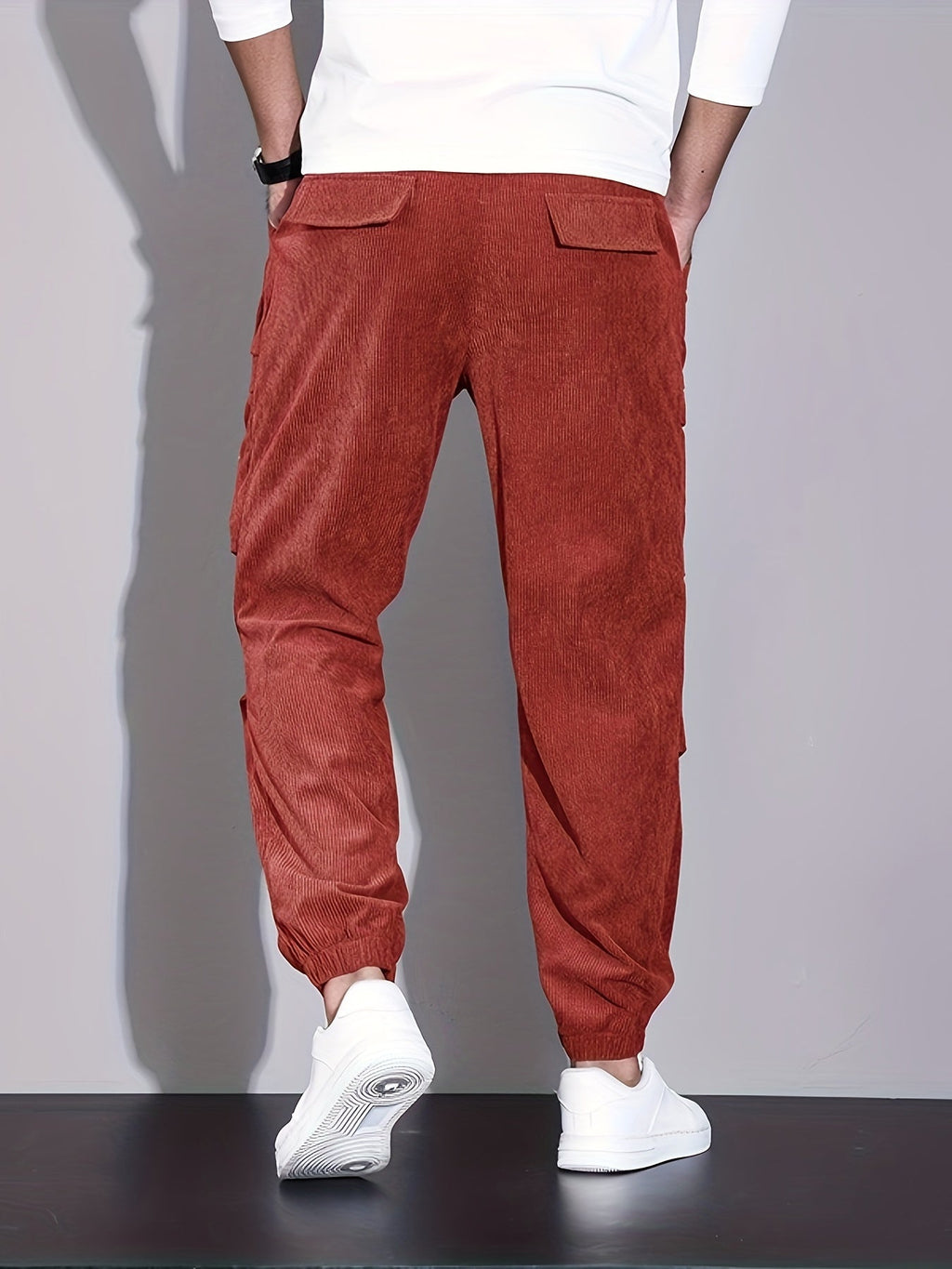 Men's Corduroy Trousers | Cargo Pockets & Comfortable Wear