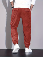Men's Corduroy Trousers | Cargo Pockets & Comfortable Wear