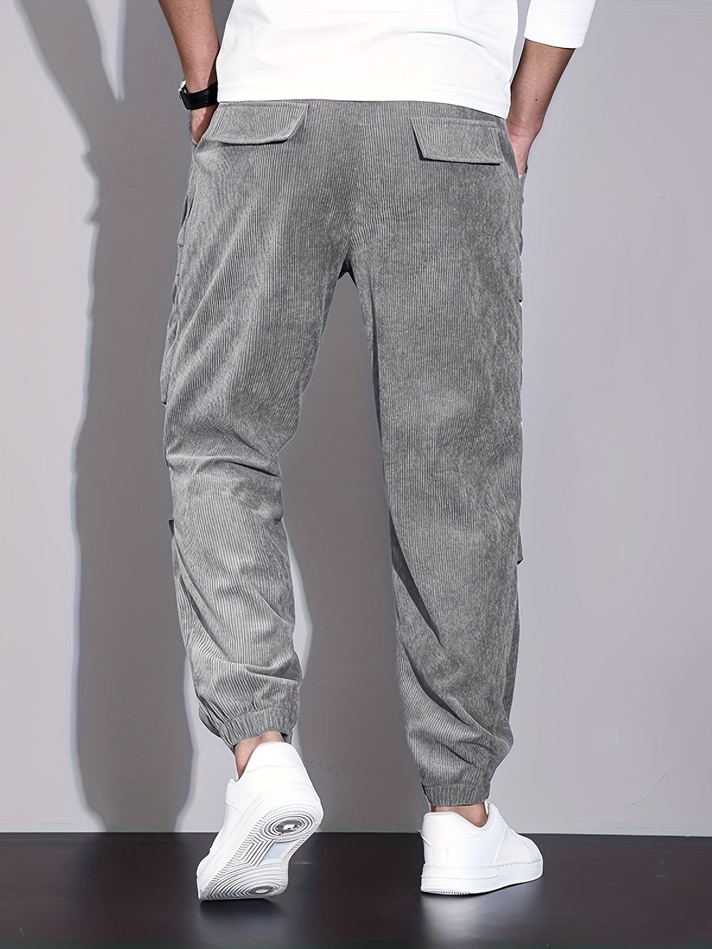 Men's Corduroy Trousers | Cargo Pockets & Comfortable Wear