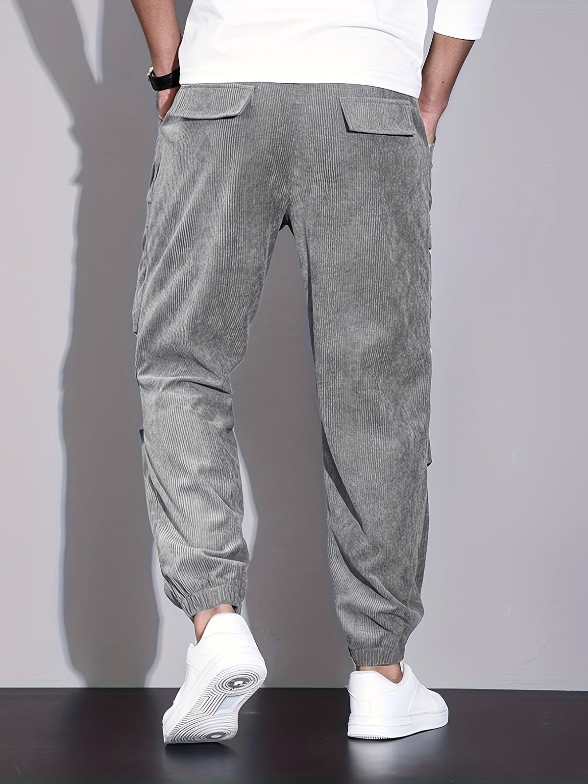 Men's Corduroy Trousers | Cargo Pockets & Comfortable Wear