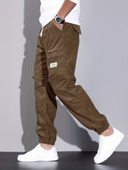 Men's Corduroy Trousers | Cargo Pockets & Comfortable Wear