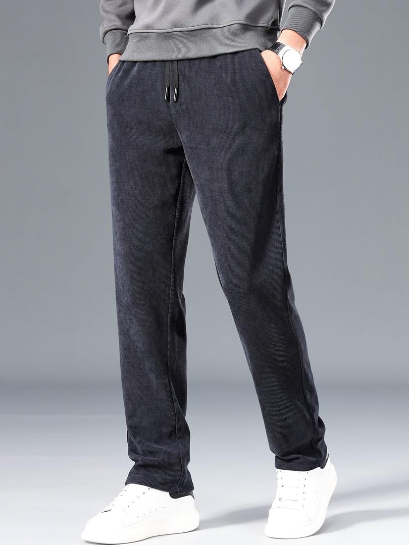 Men's Corduroy Trousers | Drawstring Waist for a Relaxed Fit