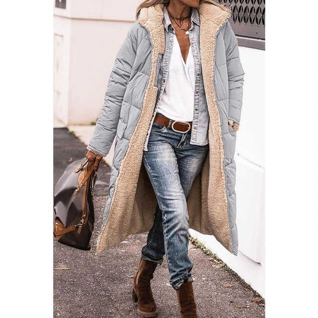 Women's Winter Jacket | Reversible Design & Warm Lining