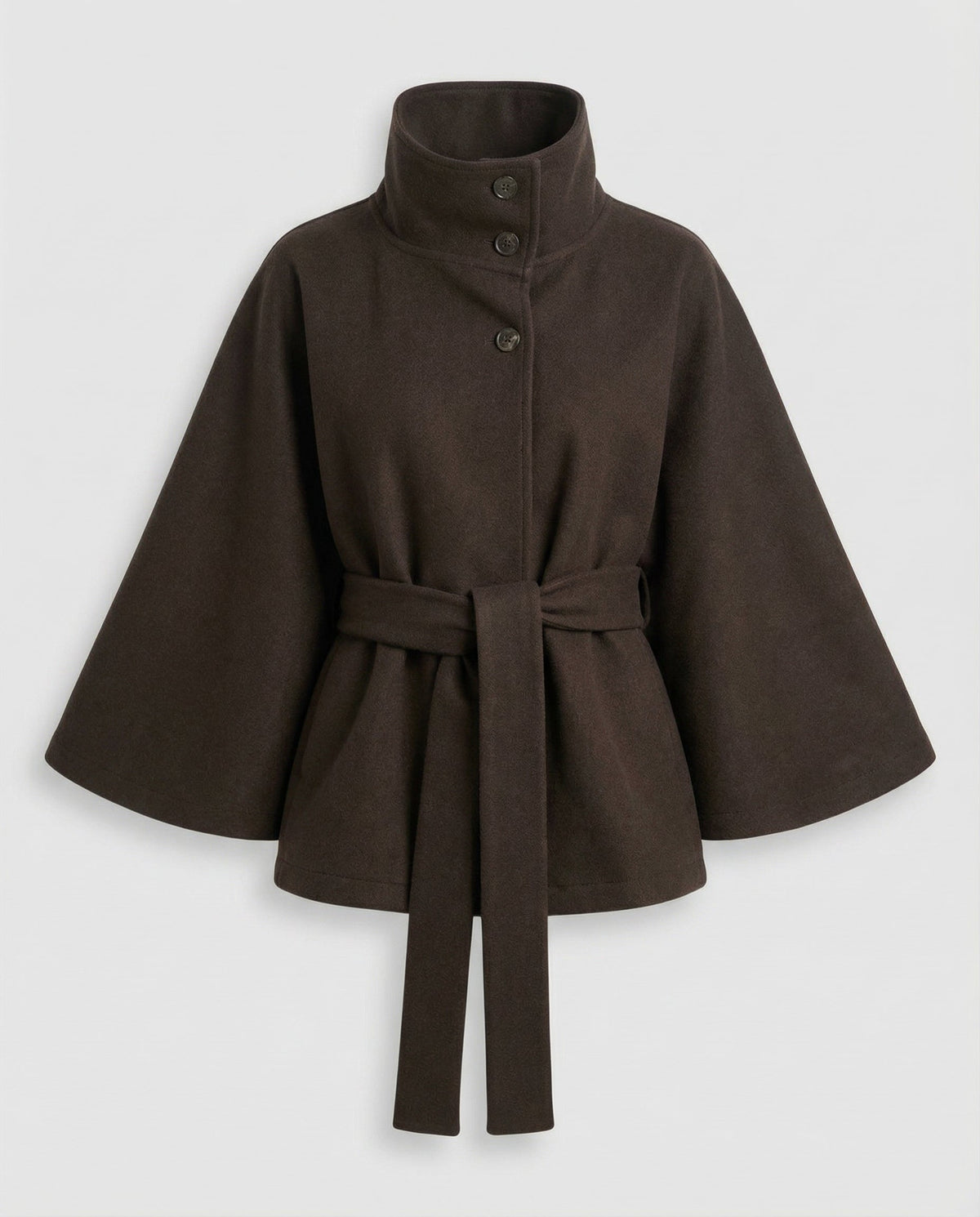 Women's Wrap Jacket | Stand Collar & Tie Belt