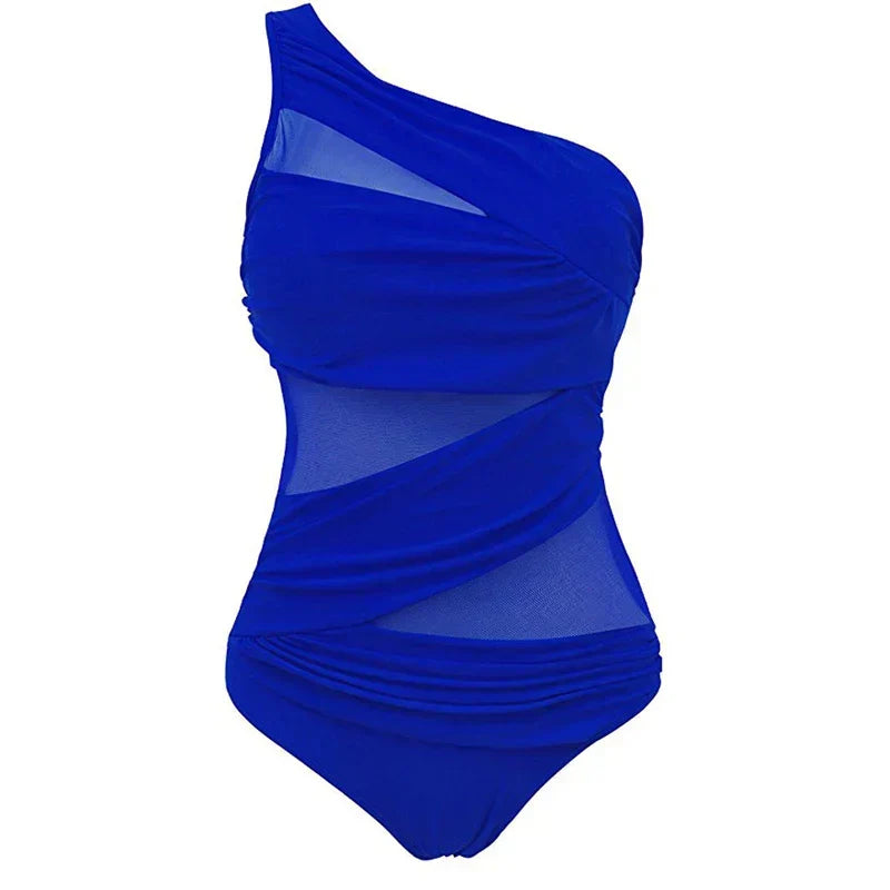 Ayla | Elegant Plus-Size One-Shoulder Swimsuit