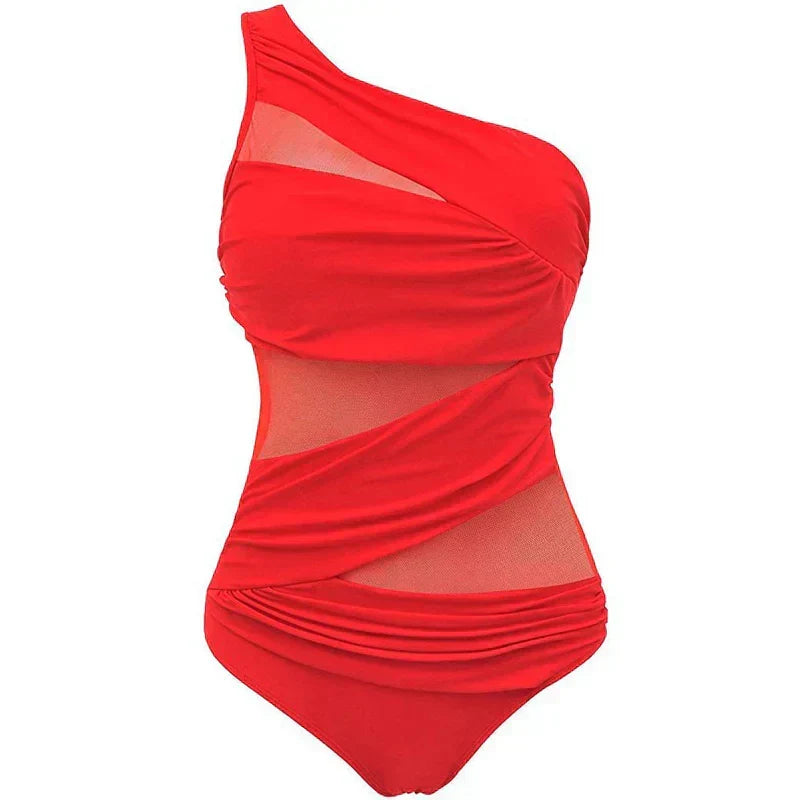 Ayla | Elegant Plus-Size One-Shoulder Swimsuit
