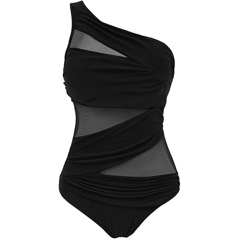 Ayla | Elegant Plus-Size One-Shoulder Swimsuit
