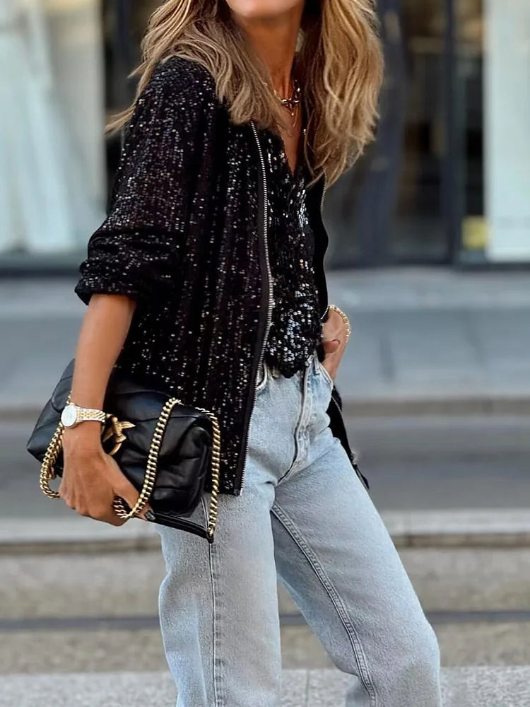 Women's Jacket | Glossy & Figure-Flattering