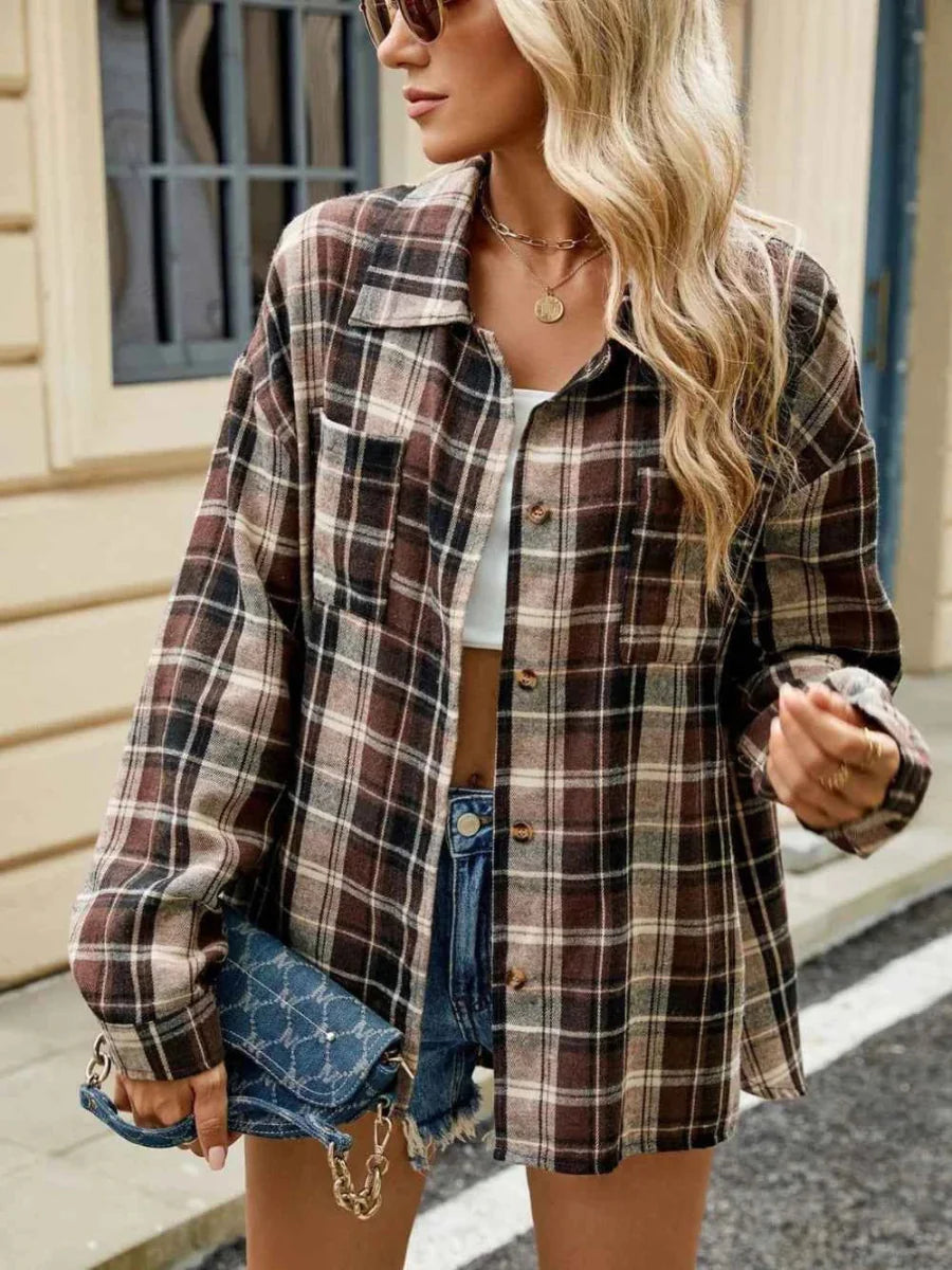 Women's Jacket | Check & Relaxed Casual Look