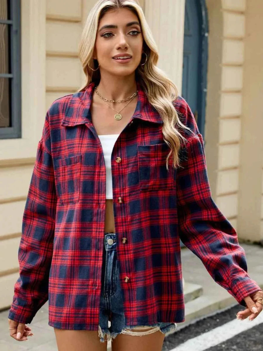 Women's Jacket | Check & Relaxed Casual Look