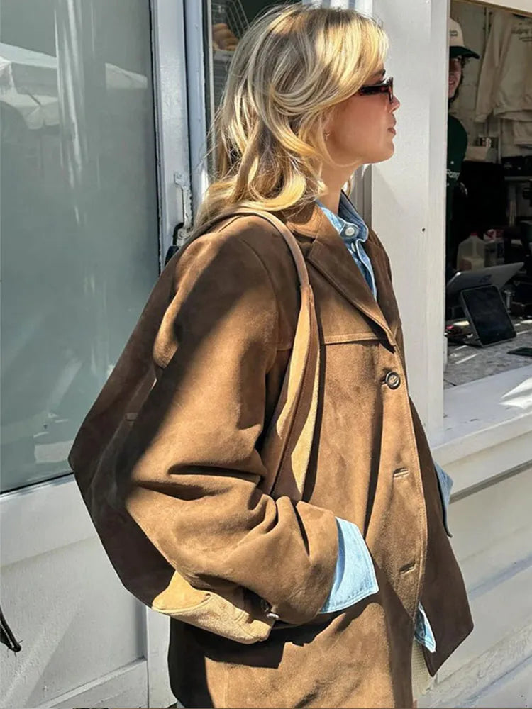 Women's Jacket | Reversible Look & Patch Pockets
