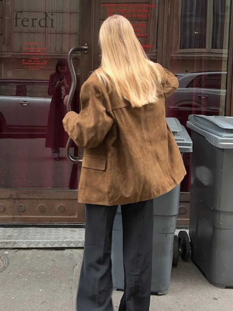 Women's Jacket | Reversible Look & Patch Pockets