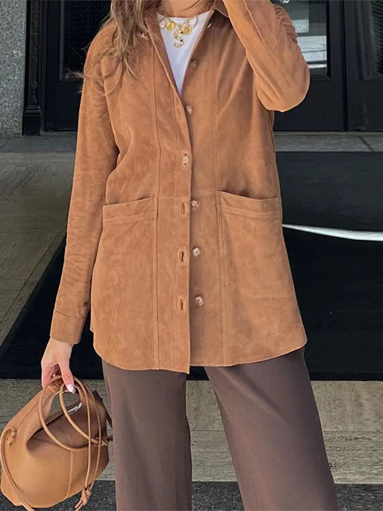 Women's Jacket | Reversible Look & Patch Pockets