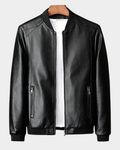 Men's Jacket | Bomber Look with Stand Collar & Zip Pockets