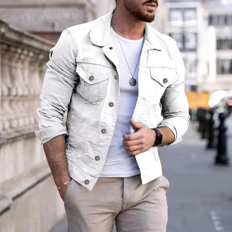 Men's Jacket | Button Front & Turn-Down Collar