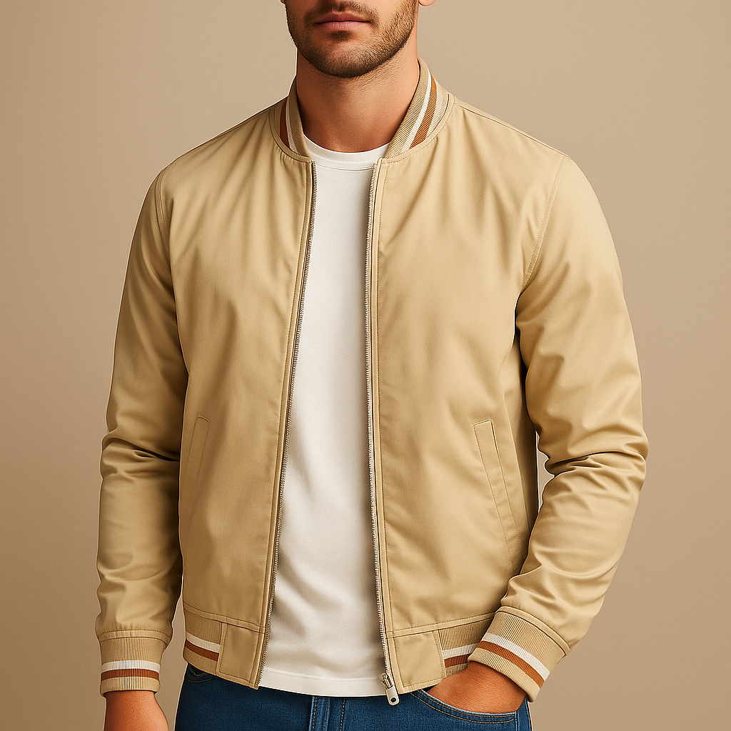 Men's Jacket | Zip & Wind Protection