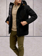 Men's Hooded Jacket | Warm & Windproof