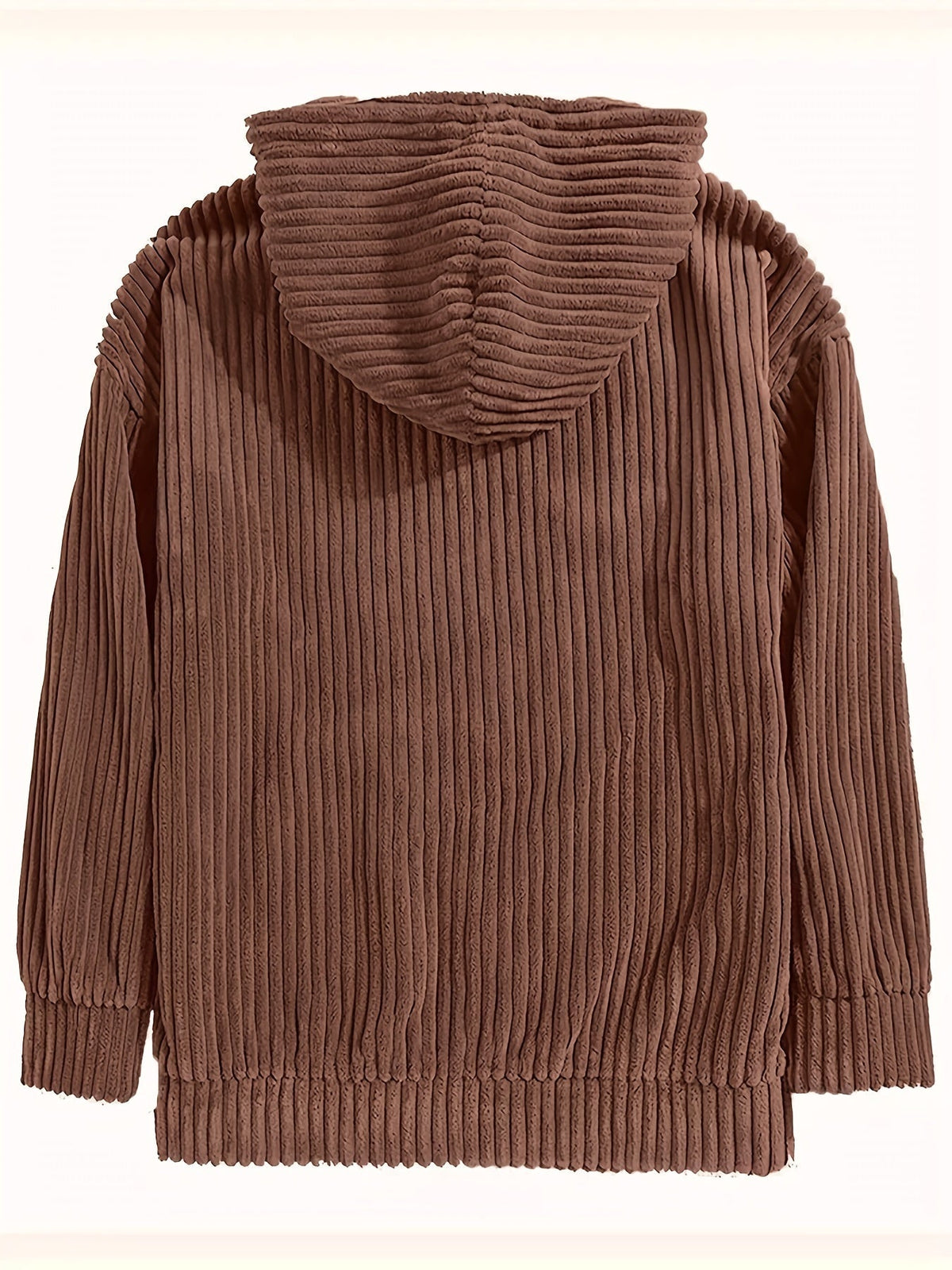 Women's Hoodie | Corduroy Look & Wide Rib Texture