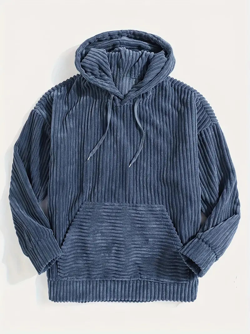Women's Hoodie | Corduroy Look & Wide Rib Texture