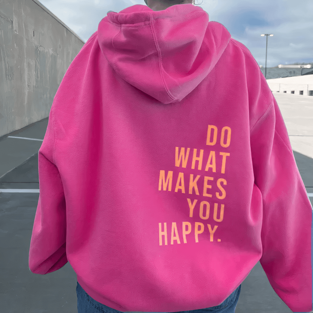 Women's Hoodie | Motivational Back Print & Oversized Comfort