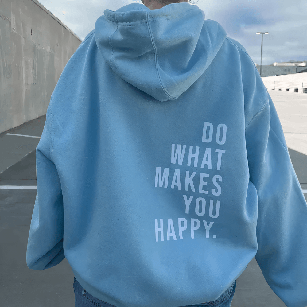 Women's Hoodie | Motivational Back Print & Oversized Comfort