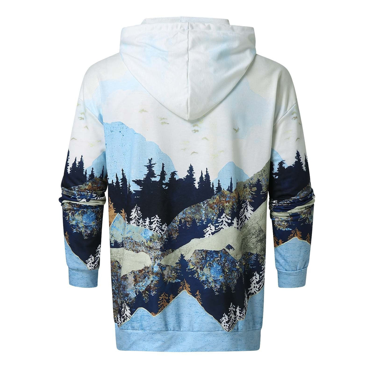 Men's Hoodie | All-Over Print & Nature Motif