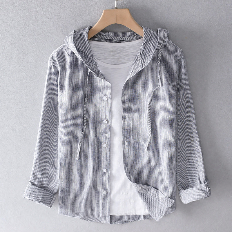 Men's Hoodie | Striped & Versatile for Everyday