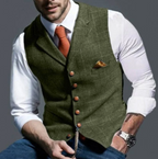 Men's Button Waistcoat | Slim Silhouette & Comfort