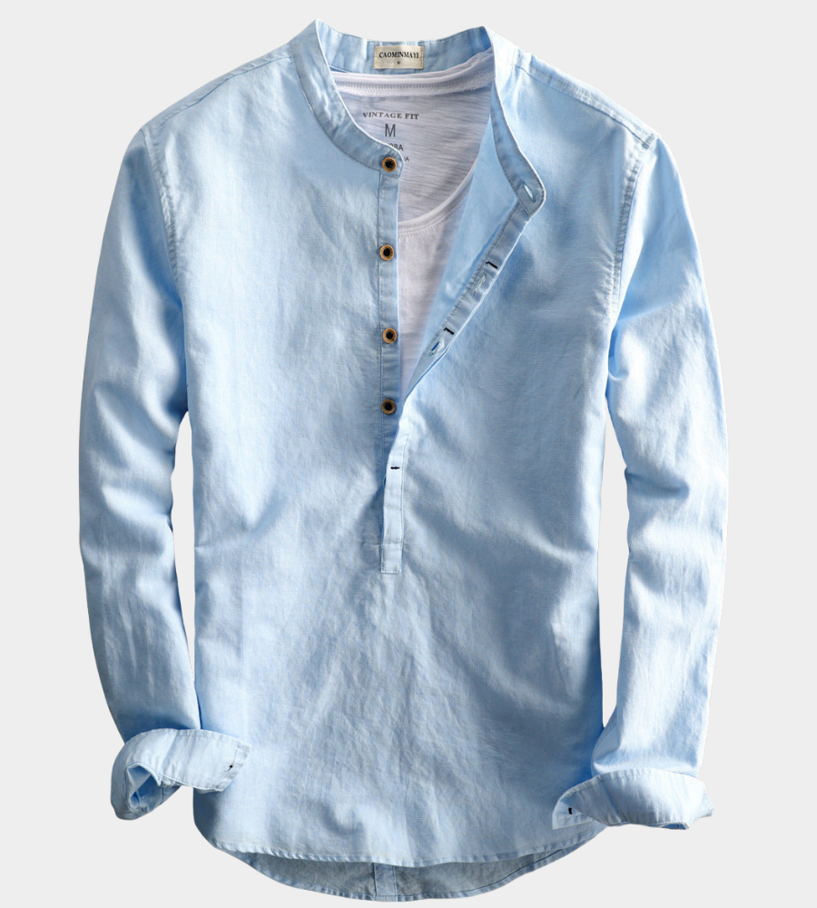 Men's Long Sleeve Henley Shirt | Versatile