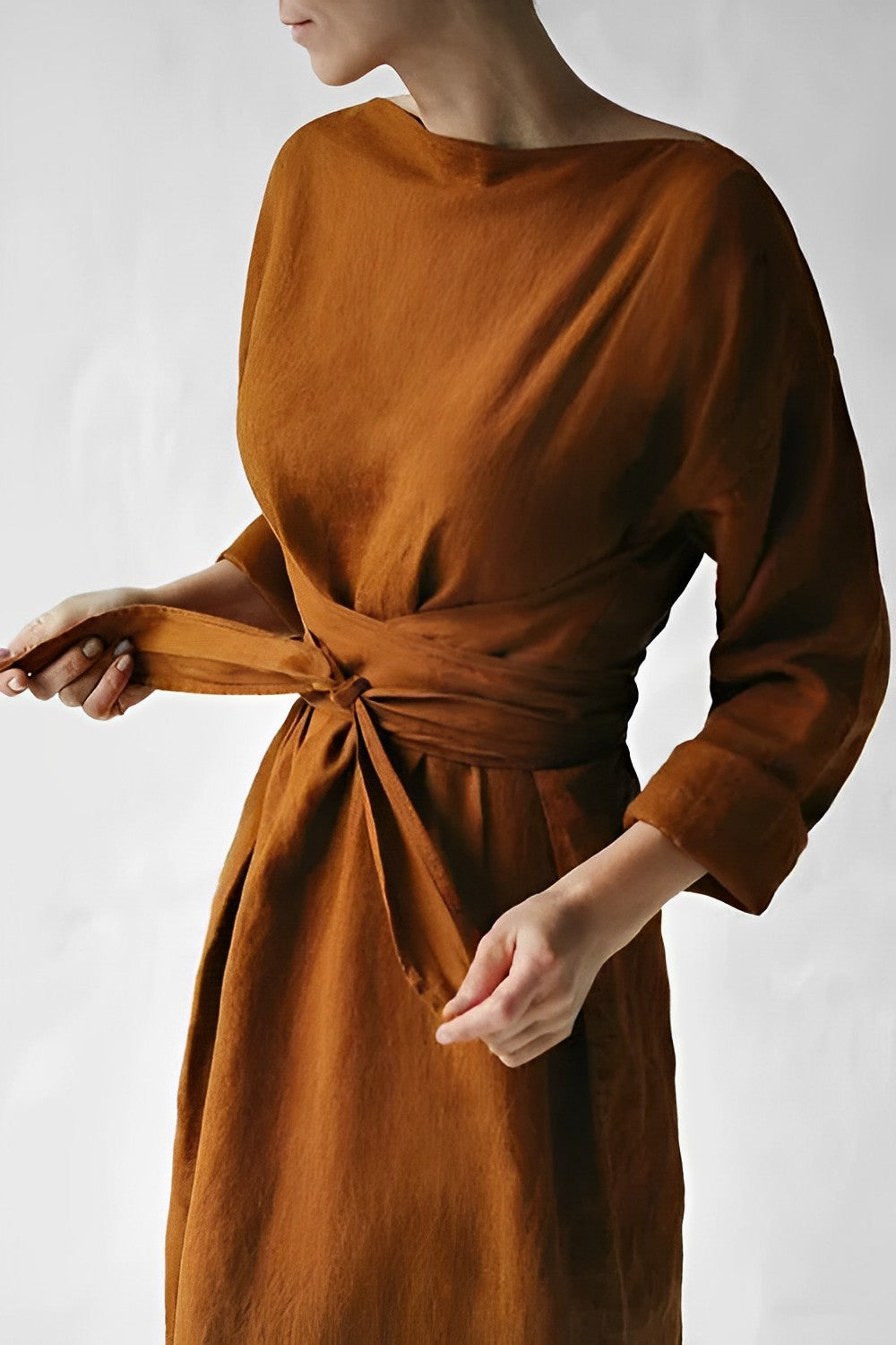 Women's Long Sleeve Dress | Maxi Length & Elegant