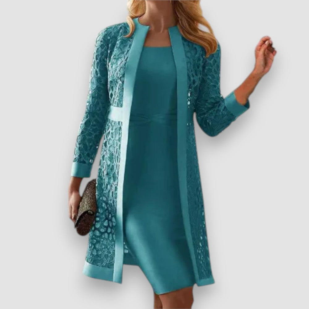 Women's Long Sleeve Dress | Two-Piece & Elegant